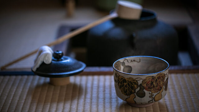 茶室と抹茶