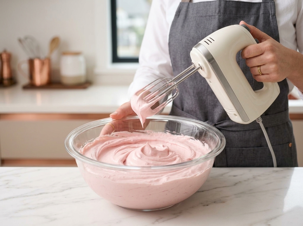 ストロベリークラウド抹茶ラテの作り方1
